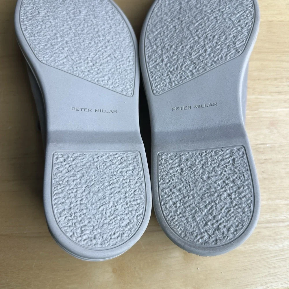 Peter Millar Crown Crafted Excursionist Nubuck Venetian Loafer Men's 8.5M Gray